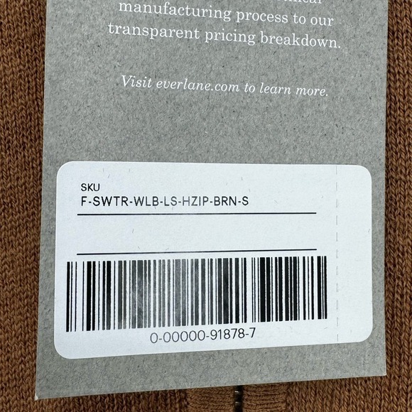 Everlane The Luxe Merino Yak Hair Blend Half-Zip Sweater Pullover Sweater S NWT - Picture 11 of 12